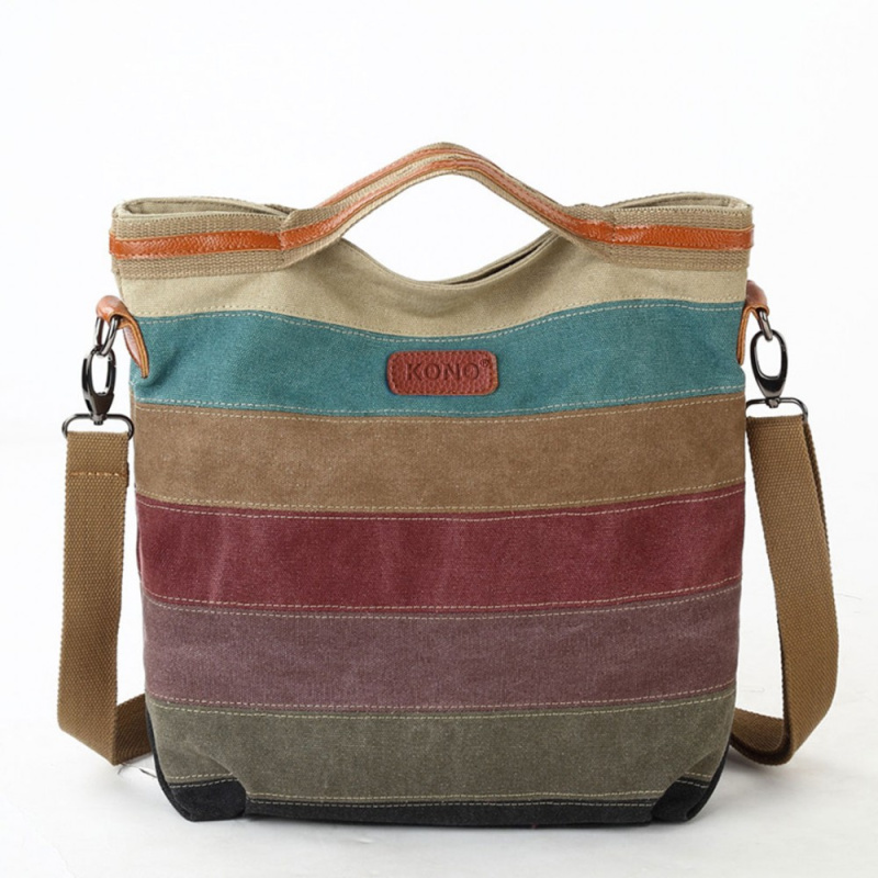 Kono duhová canvas taška  -  NAPPA PATCH E1679