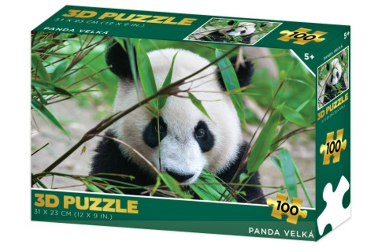 3d puzzle panda velká 100 dílků
