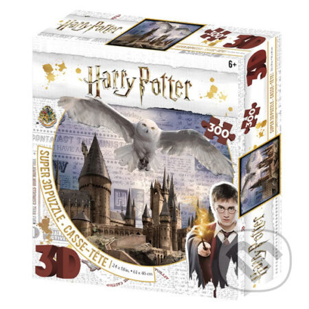 HM Studio 3D puzzle Harry Potter Bradavice a Hedvika 300 ks
