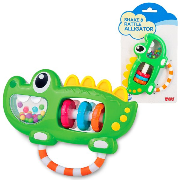 HAP-P-KID Chrastítko pro miminka - Krokodýl