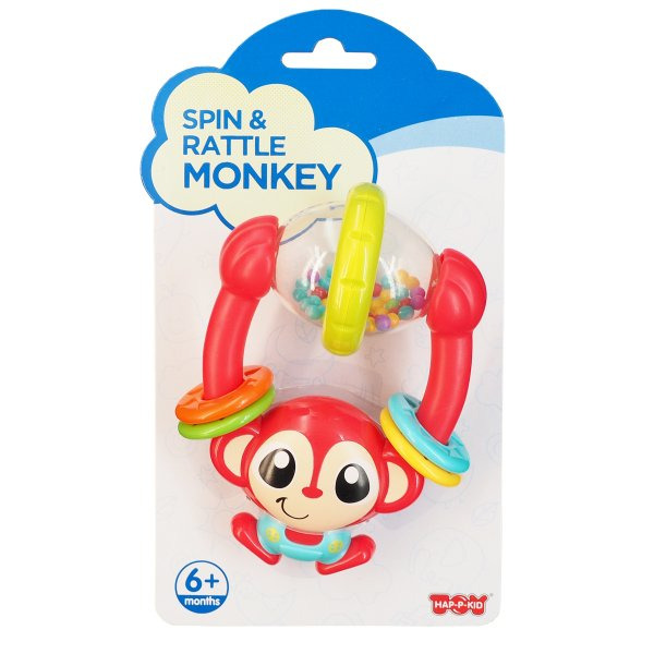 HAP-P-KID Chrastítko pro miminka - Opice