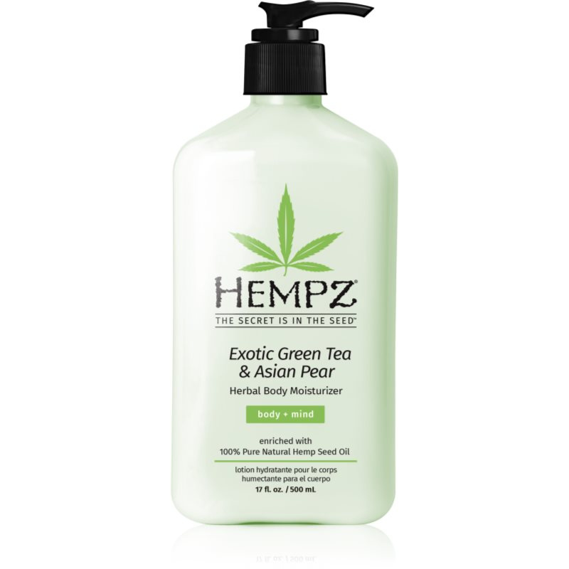 HEMPZ Exotic Green Tea & Asian Pear hydratační tělové mléko 500 ml