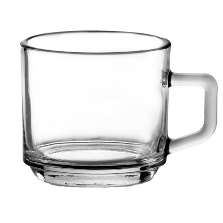 VALUE Hrnek stohovatelný 180 ml sklo 4 ks