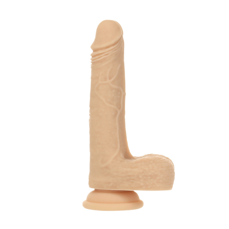 Naked Addiction 7.5" Rotační, přirážecí vibrátor s přísavkou | Tělová