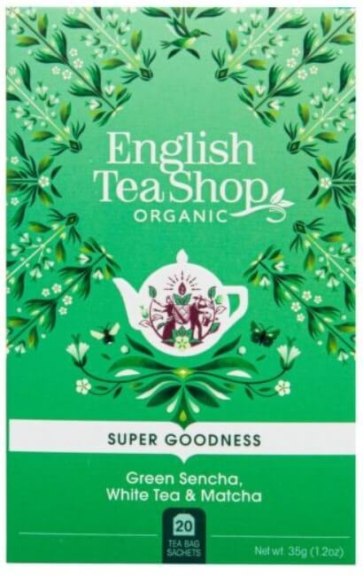 English Tea Shop Zelená sencha, bílý čaj a matcha, 20 sáčků