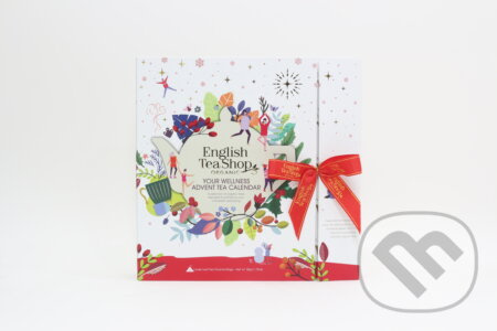 English Tea Shop Bílý adventní kalendář Wellness, 25 pyramidek ETS