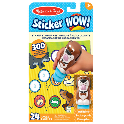 Melissa & Doug sticker wow samolepky pejskové