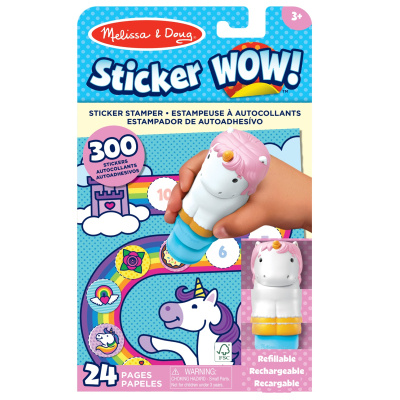 Melissa & Doug sticker wow samolepky jednorožci