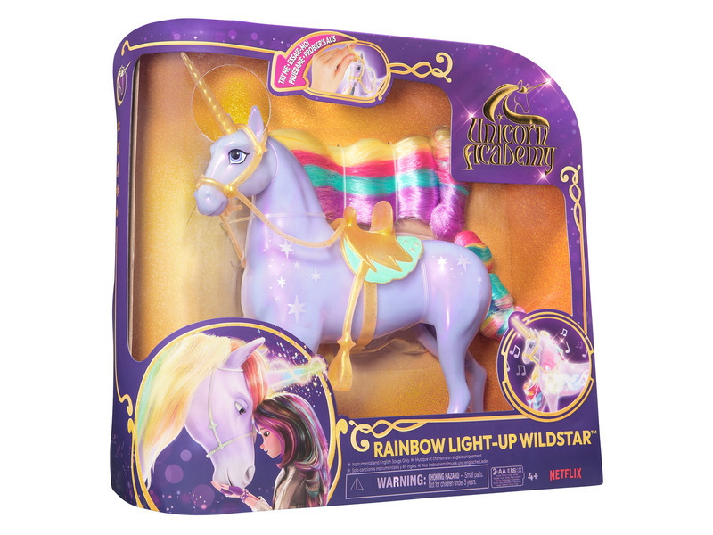 UNICORN ACADEMY SVĚTELNÝ JEDNOROŽEC WILDSTAR 28 CM