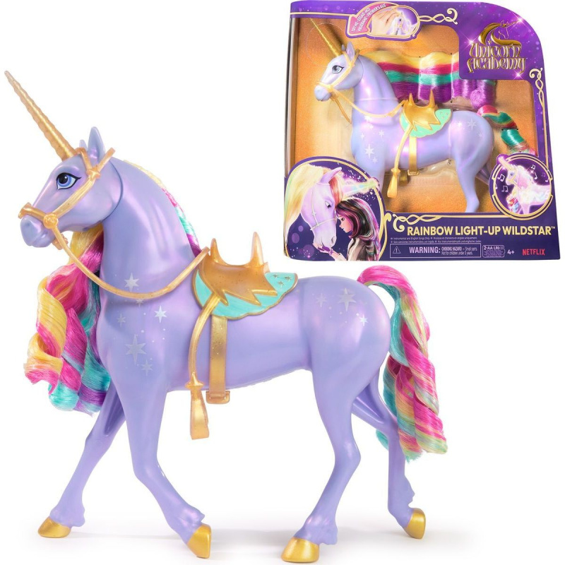 UNICORN ACADEMY SVĚTELNÝ JEDNOROŽEC WILDSTAR 28 CM
