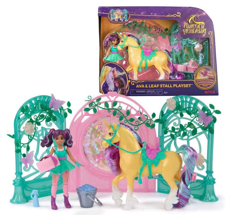 Unicorn Academy malá stáj s jednorožcem měnícím barvy