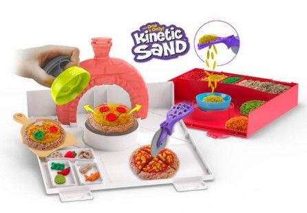 Kinetic Sand výroba pizzy