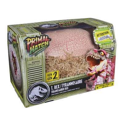 Spin Master Primal Hatch dino interaktivní T-Rex líhnoucí se z vejce šedý