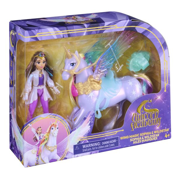 UNICORN ACADEMY KOUZELNÁ KŘÍDLA WILDSTAR & SOFIA 11CM