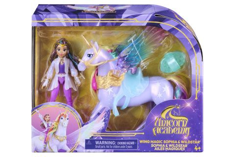 UNICORN ACADEMY KOUZELNÁ KŘÍDLA WILDSTAR & SOFIA 11CM
