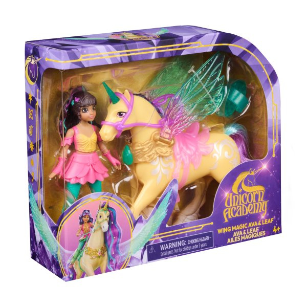 UNICORN ACADEMY KOUZELNÁ KŘÍDLA  LEAF & AVA 11CM