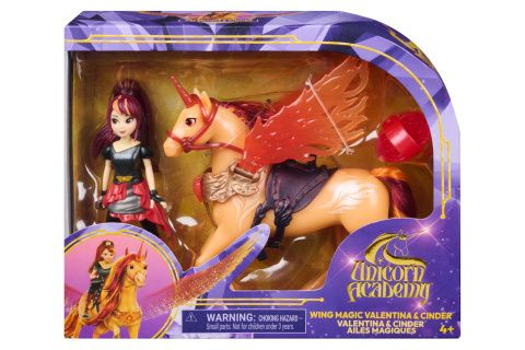 Spin Master Unicorn Academy Kouzelná křídla Cinder & Valentina 11cm