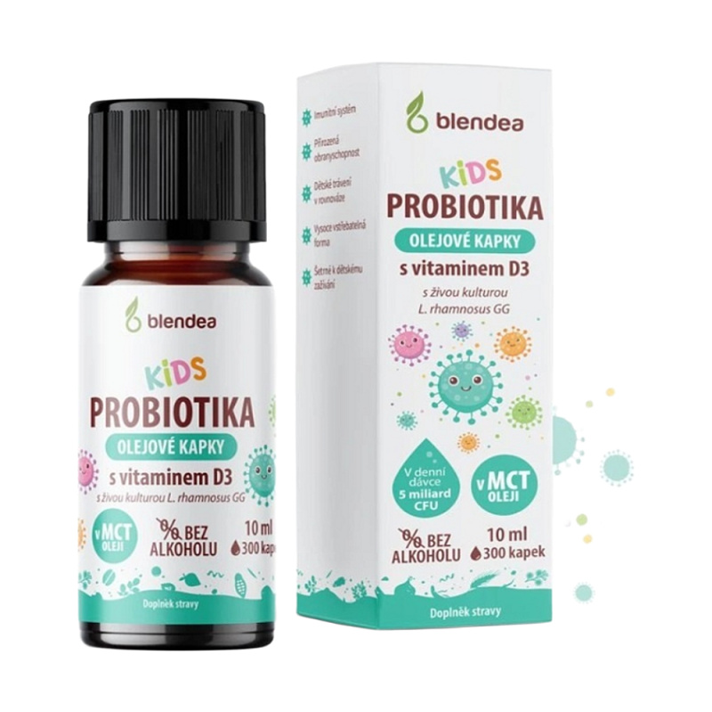 BLENDEA Kapky kids probiotika pro děti s vitamínem D3 10 ml
