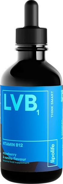 Lipolife Liposomální vitamín B12 s příchutí jahody a citronu, 60ml