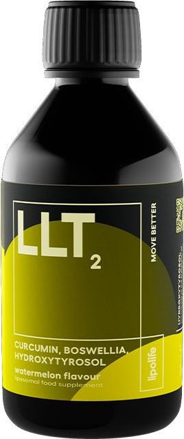 Lipolife Liposomální boswelia s kurkuminem a příchutí vodního melounu, 240 ml