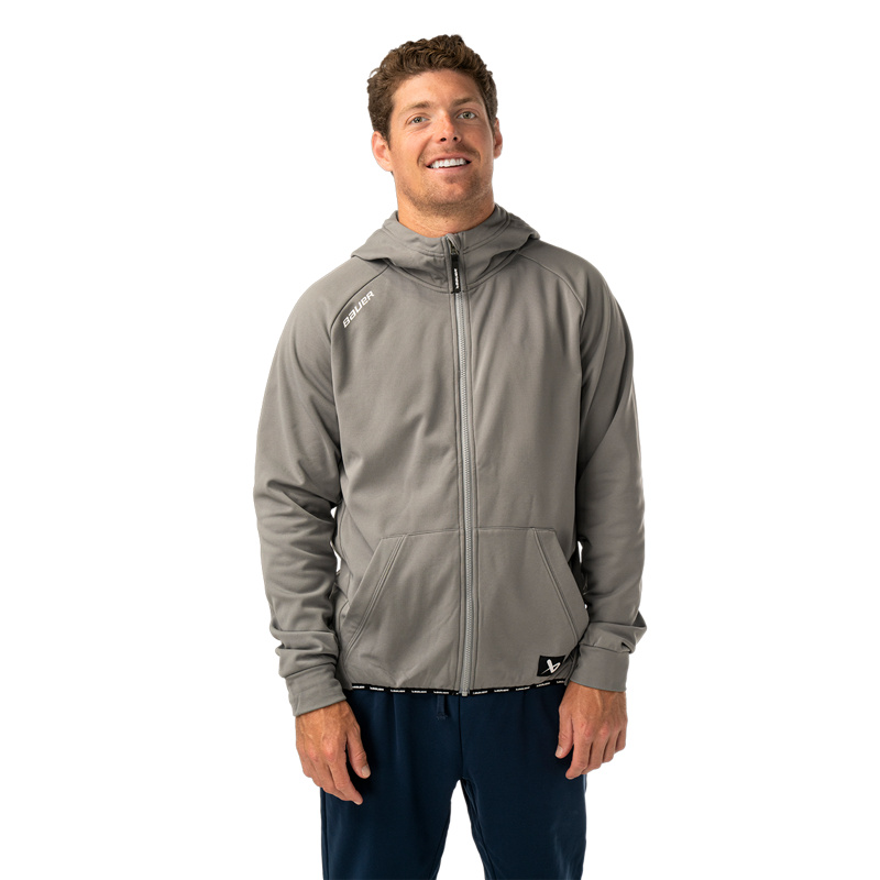 Mikina Team Fleece Zip Sr Gry