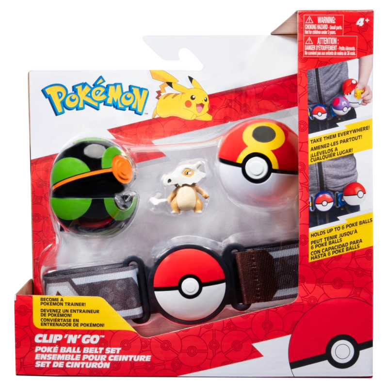 Pokémon Clip ’N’ Go pásek s Pokébally a figurkou Cubone