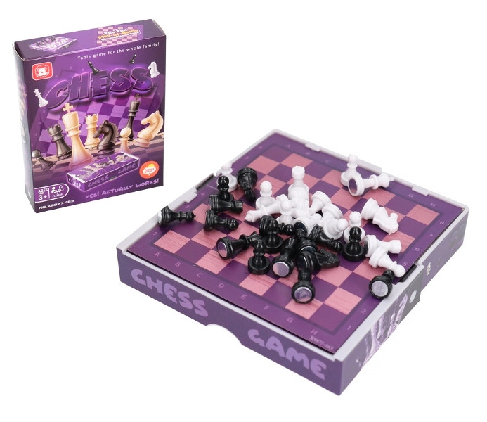 Cestovní šachy s magnetickou šachovnicí v krabičce