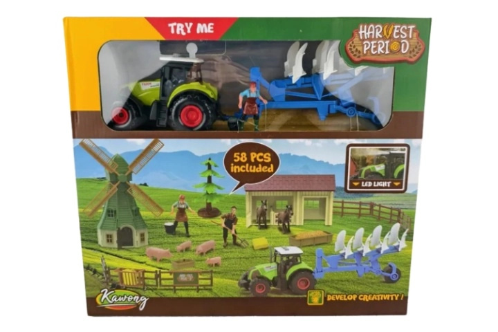 Farmářská sada s traktorem se světlem a zvukem