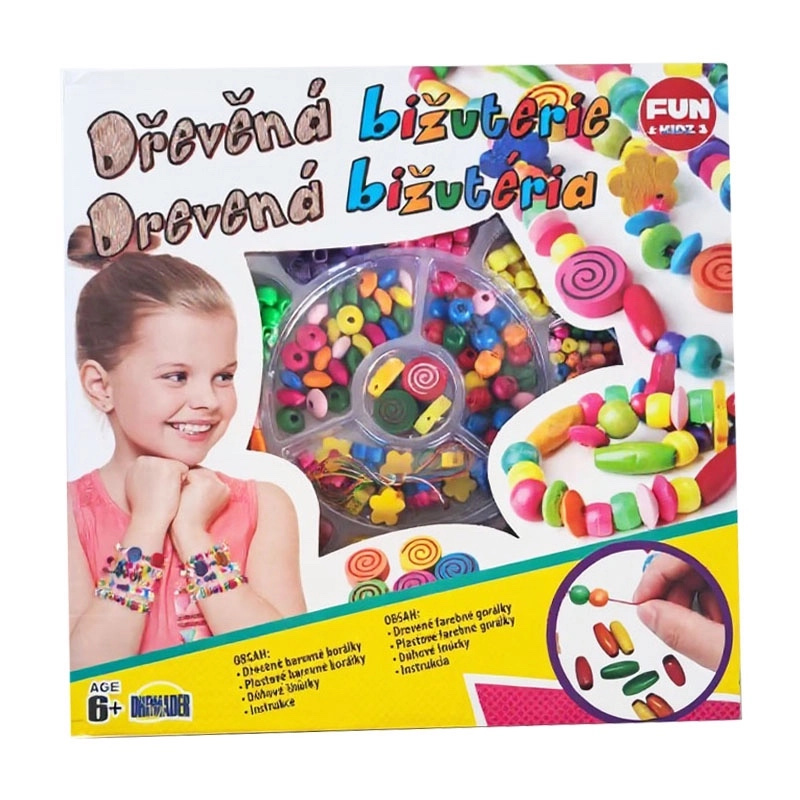 Dřevěná bižuterie – kreativní sada na výrobu šperků