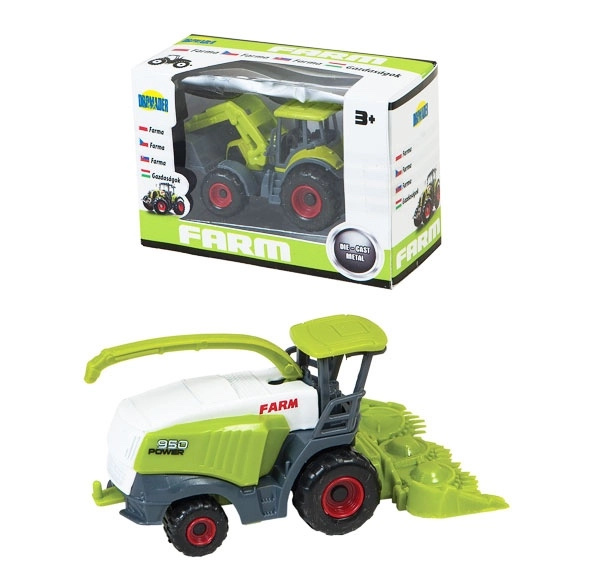 farmářské stroje – kovové modely v malé krabičce