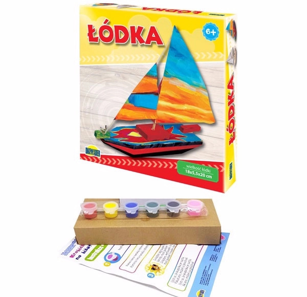 loďka – vyrob si a vybarvi kreativní sada