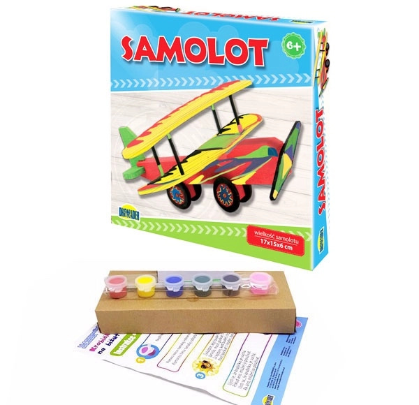 Letadlo – vyrob a vybarvi