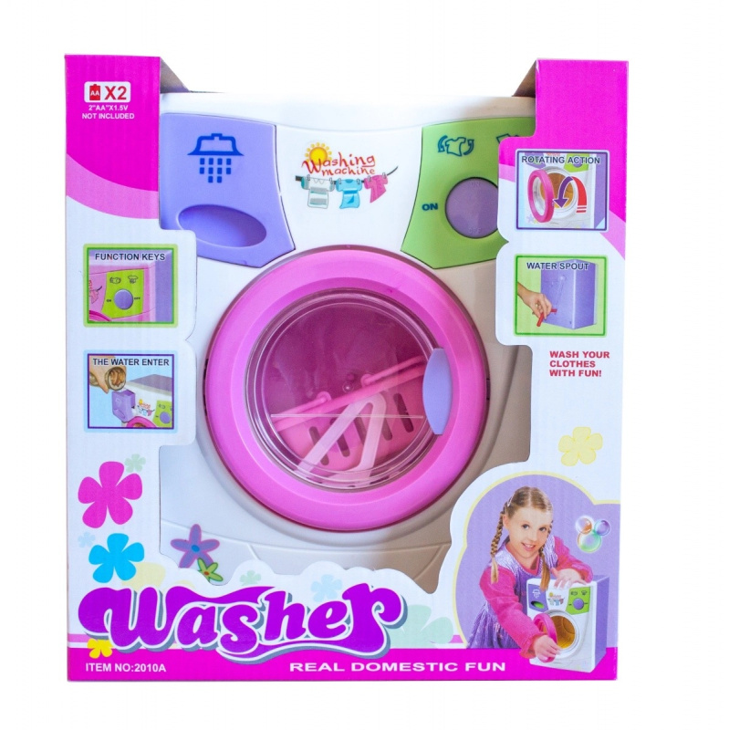 pračka pro panenky s odtokovou hadičkou