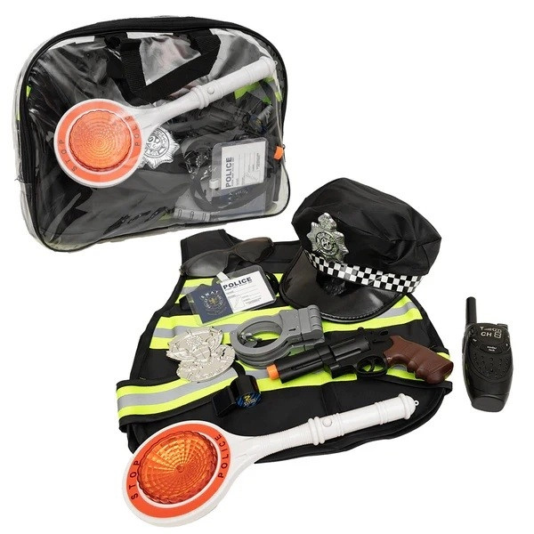 dětský kostým policisty se světelnými a zvukovými efekty