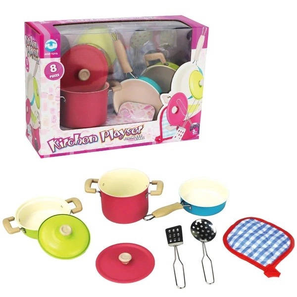 Kovová sada hrnců pro děti