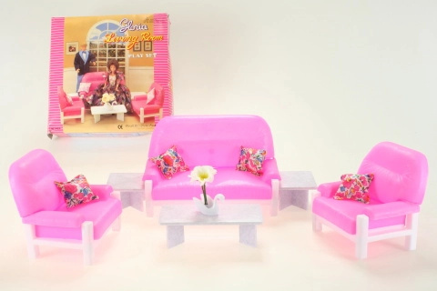 Barbie Glorie obývací sada pro panenky typu