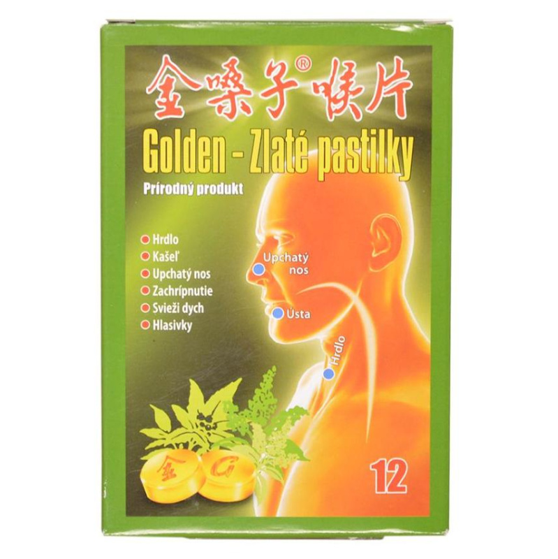 GOLDEN Zlaté pastilky 12 kusů