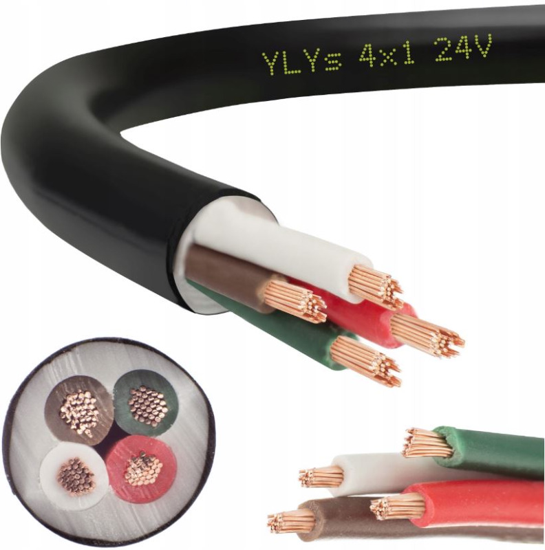 Kabel audio TEKABEN 100, 4 x 1,00 mm, průhledná, 100 m