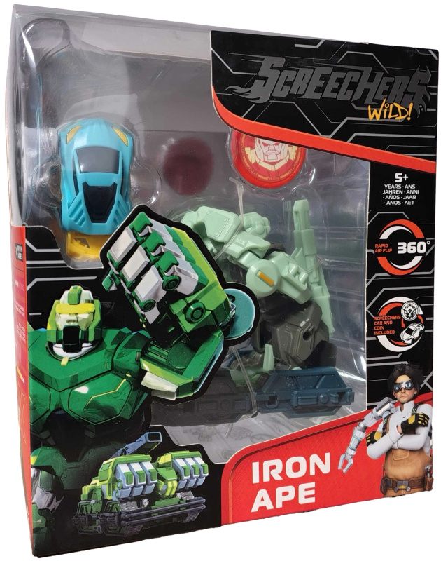 Screechers Wild! transformující vozidlo IRON APE s energetickou mincí