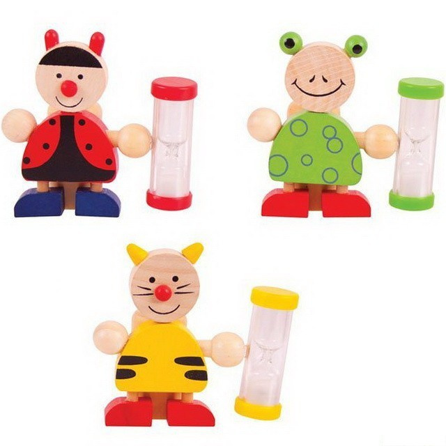 Stojánek na kartáček s přesýpacíma hodinama 1ks  Žabka