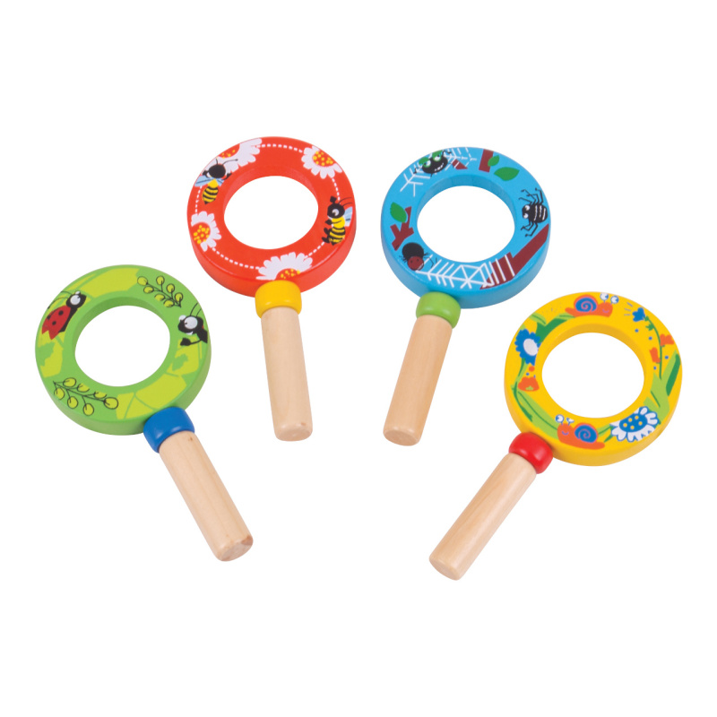 Bigjigs Toys minilupa 1ks  modrá