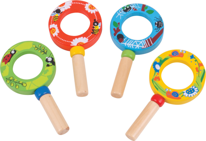 Bigjigs Toys minilupa 1ks  modrá