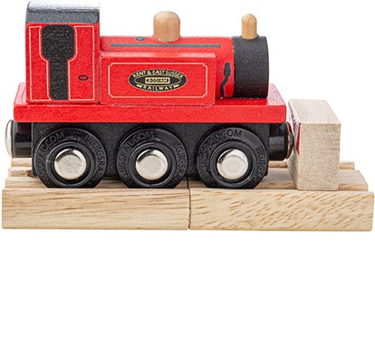Bigjigs Rail Dřevěný vláček Teriér červený