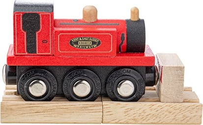 Bigjigs Rail Dřevěný vláček Teriér červený