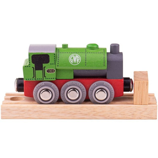 Vláčkodráha mašinka - Lokomotiva replika GWR Saddle + 1 kolej (Bigjigs)