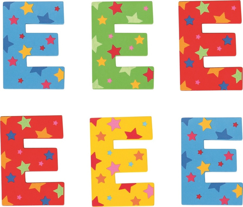 Bigjigs Toys Hvězdičkové písmenko E