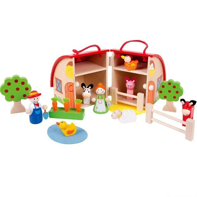 Bigjigs Toys Farma v kufříku