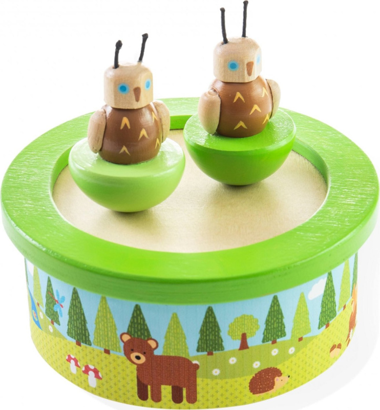 Bigjigs Toys Dřevěná hrací skříňka woodland