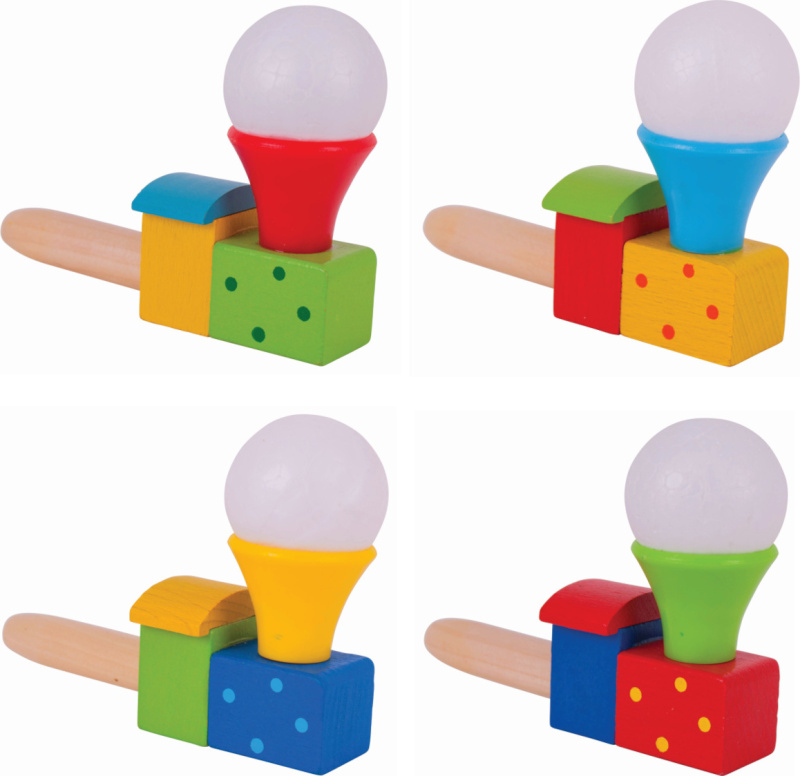 Bigjigs Toys Foukání lokomotiva s balónkem 1 ks
