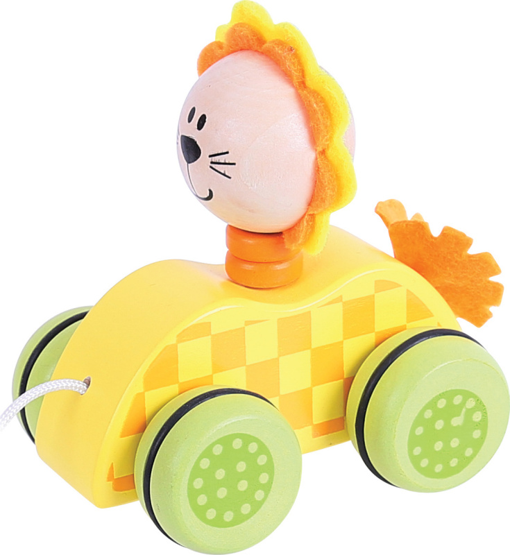 Bigjigs Toys Tahací hračka na provázku lvíček